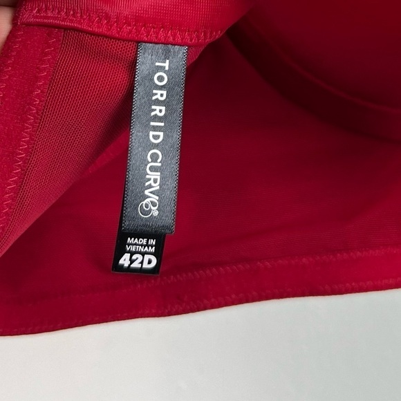 NWT Torrid Longline Xo Push Up Bra - Shine Red With 360° Back Smoothing™ - Picture 10 of 10